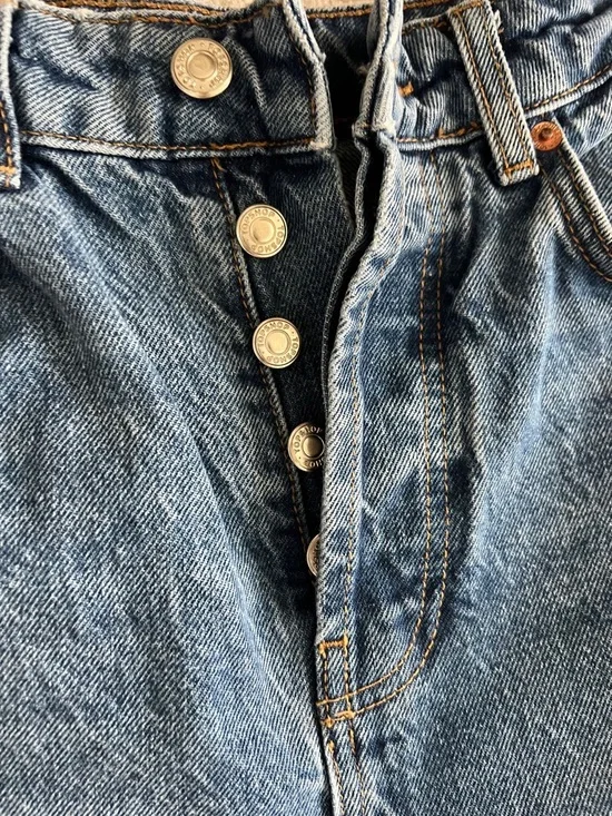 Topshop Dark Blue Denim Maxi Skirt - Picture 5 of 8